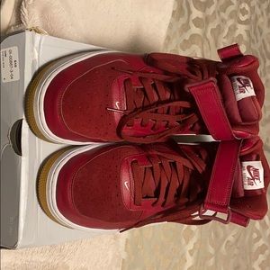 Nike Air Force 1 mid 07 Team Red white